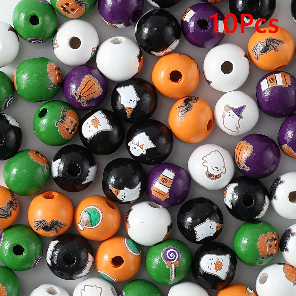 Halloween Wooden Beads