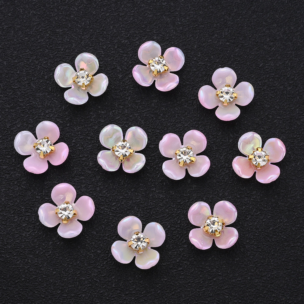 Gradient Flower Acrylic Beads