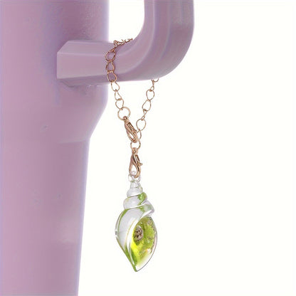 1PC Luminous Resin Conch Pendant