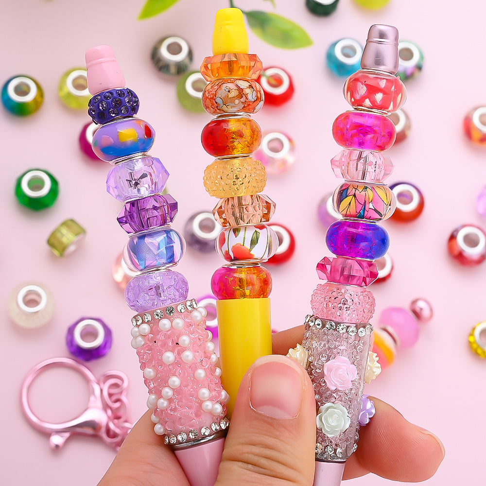 Resin Big Hole Beads Set