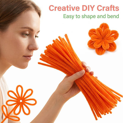 Mixed Color Fuzzy Twist Sticks