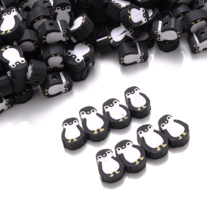 Penguin Polymer Clay Beads