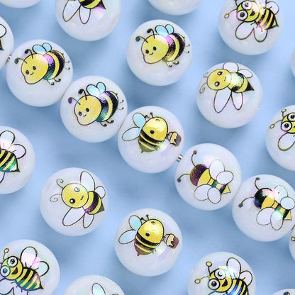 Bee Acrylic Beads
