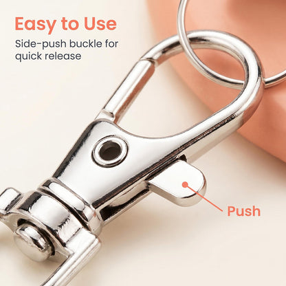 DIY Keychain Set with Lobster Clasps and Circle Keyrings