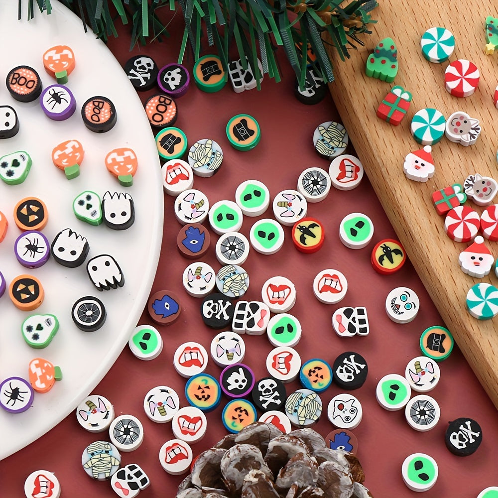 Halloween & Christmas Soft Pottery Beads