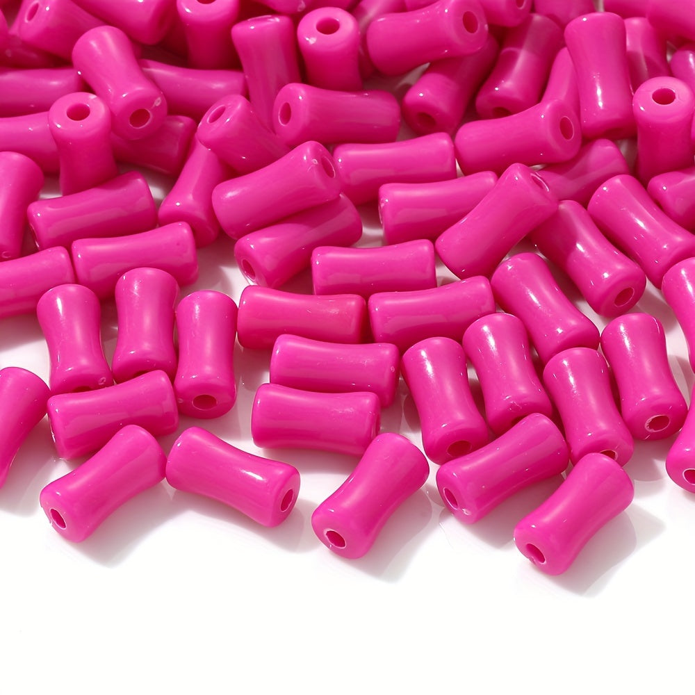 Solid Color Bamboo Acrylic Beads