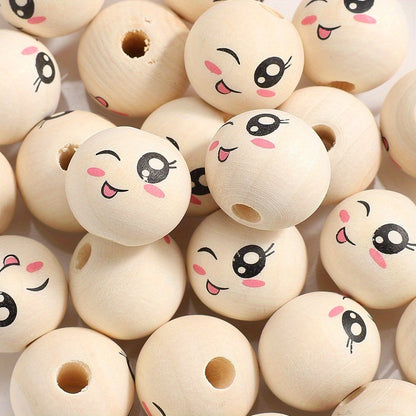 Expression Wooden Spacer Beads