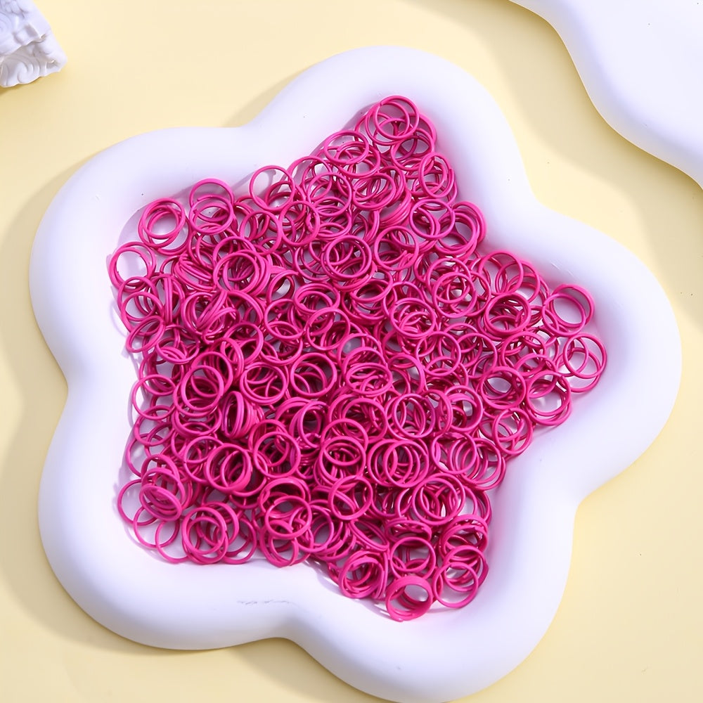 100-Piece 8 mm Alloy Double Open Jump Rings