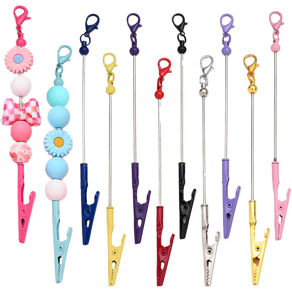 Beaded Card Holder Clips