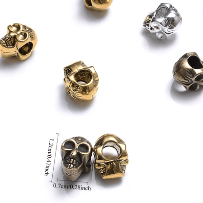 10pcs 7x12mm Vintage Skull Alloy Spacer Beads