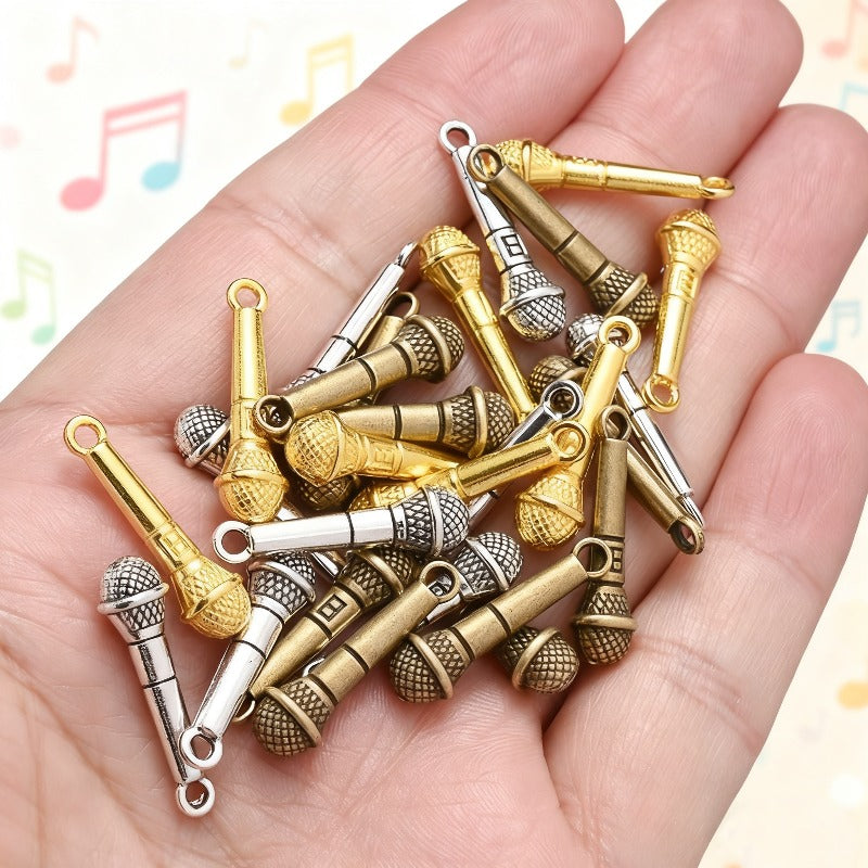 Microphone Alloy Pendants