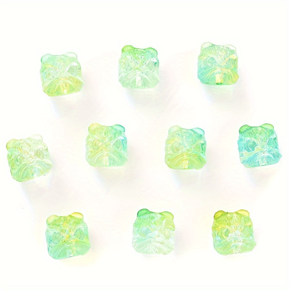 Multi Color Lion Head Acrylic Beads