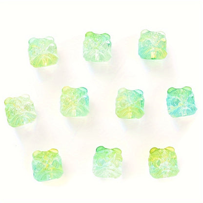 Multi Color Lion Head Acrylic Beads