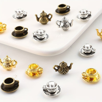 Mini Tea Set Alloy Charms
