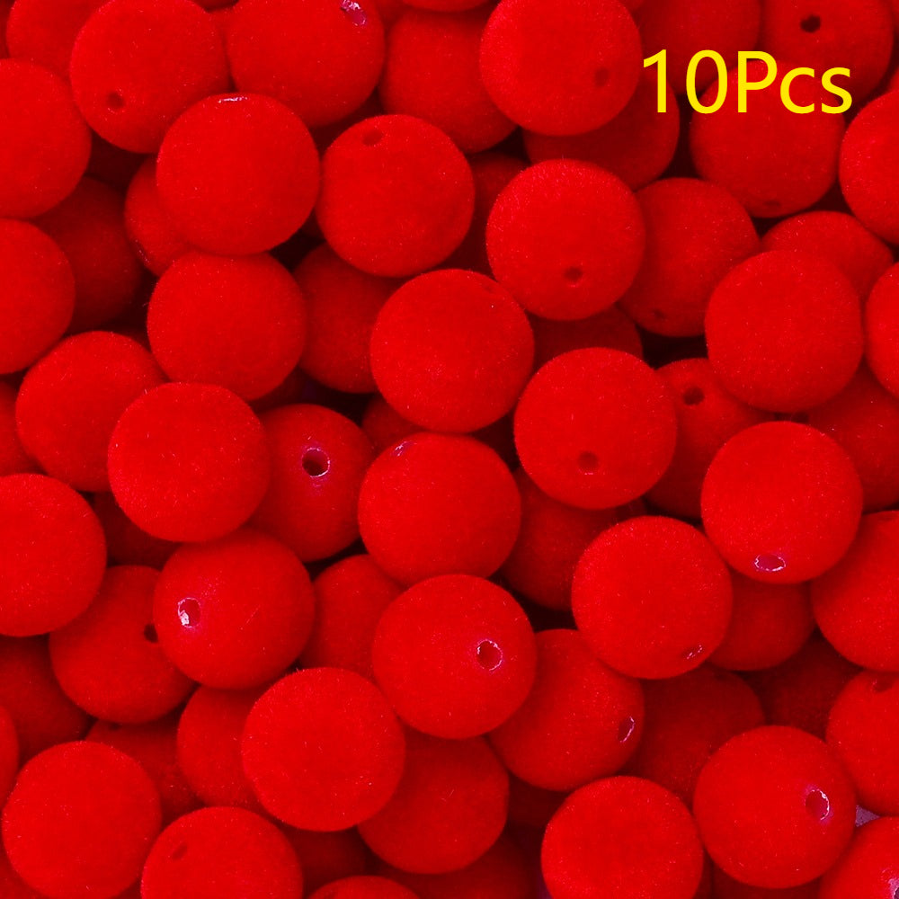 Frosted Round Acrylic Beads