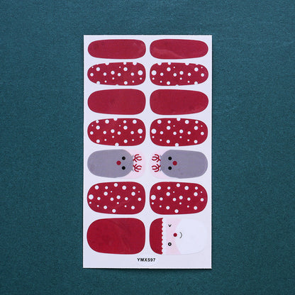1 Sheet Christmas Nail Wrap Stickers