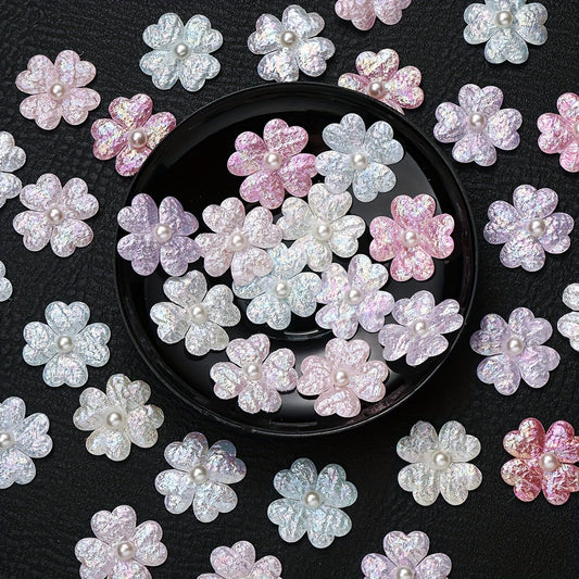 AB Flower Acrylic Beads