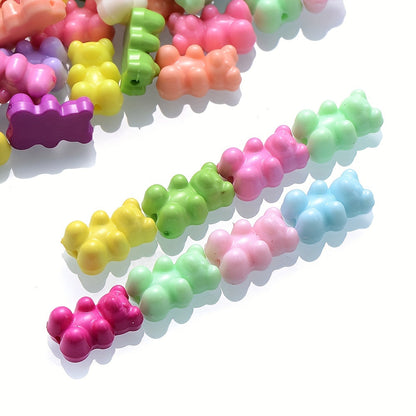 Candy Color Acrylic Gummy Bear Beads