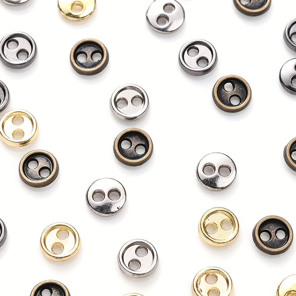 50-Piece 3/4/5 mm Mini Metal Sewing Buttons