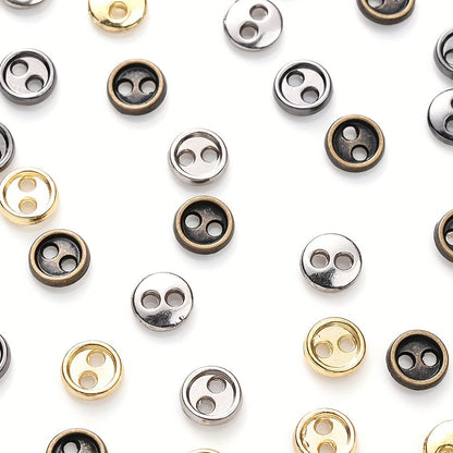 50-Piece 3/4/5 mm Mini Metal Sewing Buttons