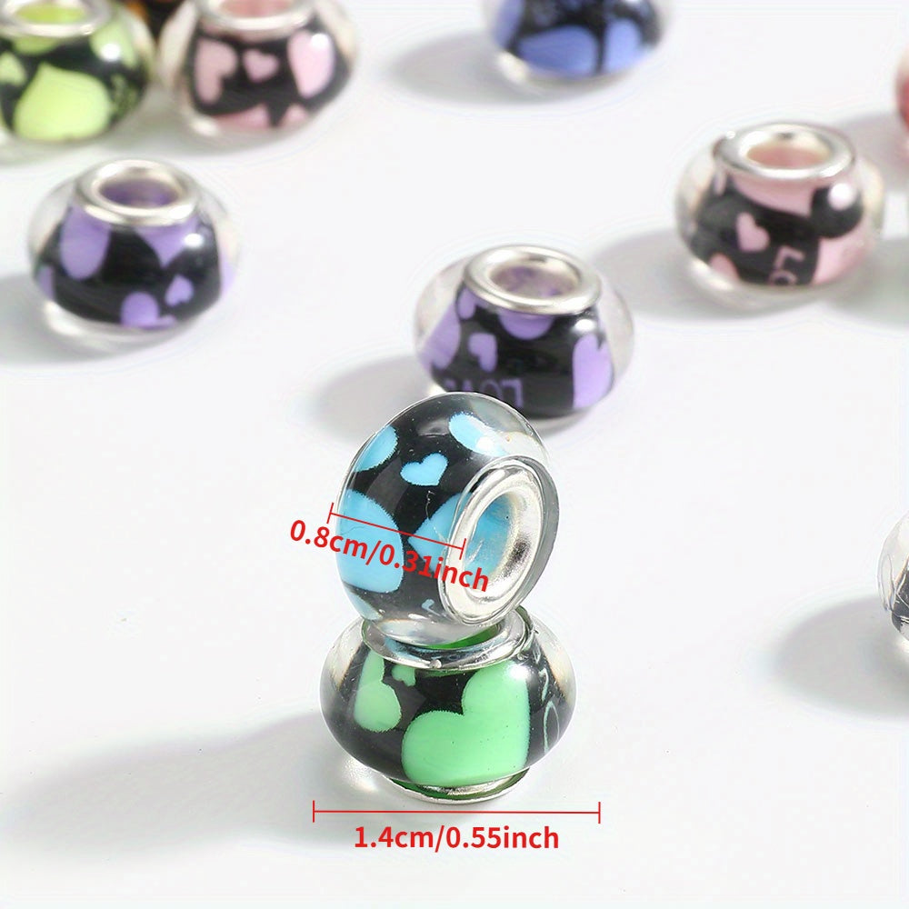 Acrylic Large Hole Spacer Beads