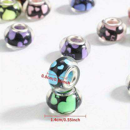 Acrylic Large Hole Spacer Beads