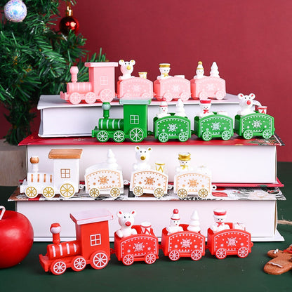 Mini PVC Christmas Train Ornament