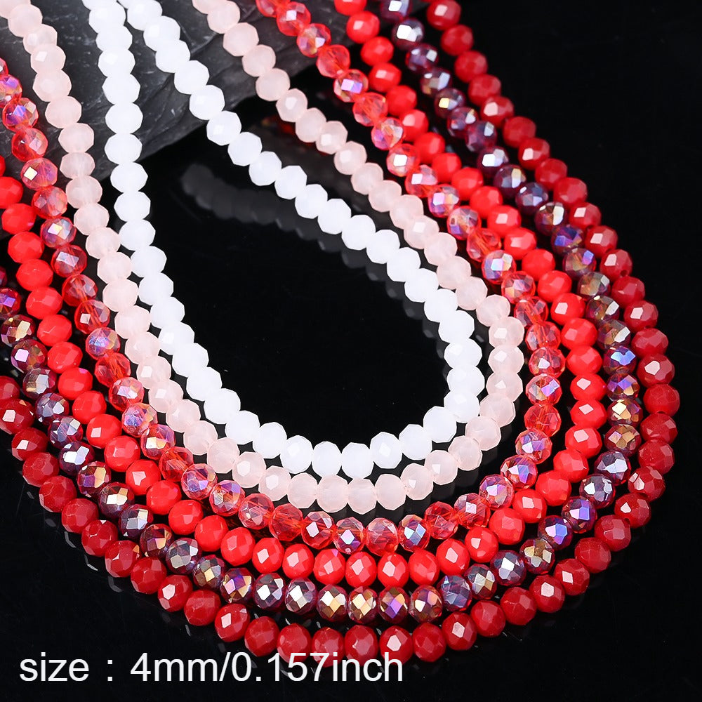 Colorful Crystal Faceted Spacer Beads Set