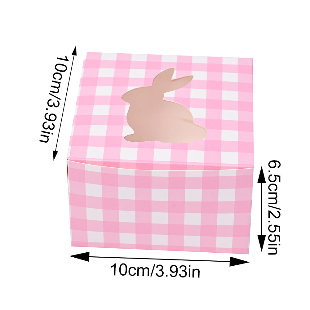12-Piece 10x10x6.5 cm Paper Rabbit Gift Boxes