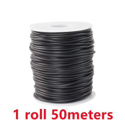 2 mm Black Elastic Jewelry Cord