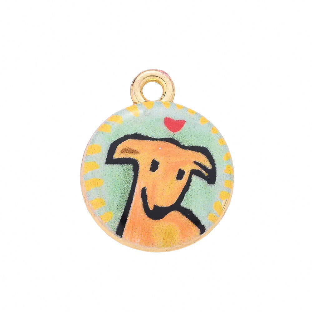 1-Piece Vintage Gold Animal & Nature Charm Pendant