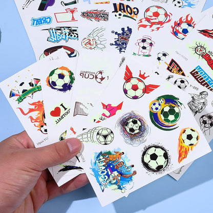 10-Piece Glow-in-the-Dark Soccer Temporary Tattoos