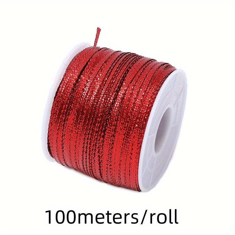 100 m/Roll 3 mm Christmas Ribbon Cord