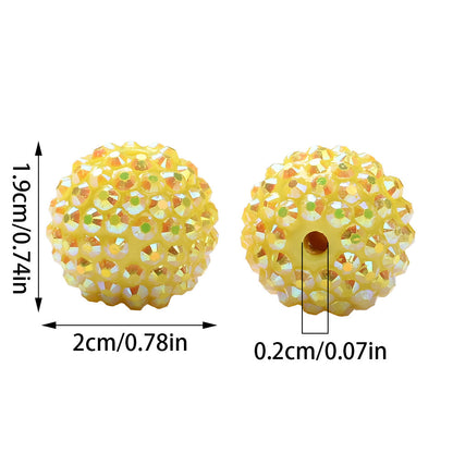 Rhinestone Rondelle Spacer Beads