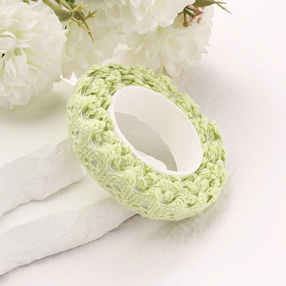 1 Roll 1.8cm Embroidered Lace Trim Ribbon