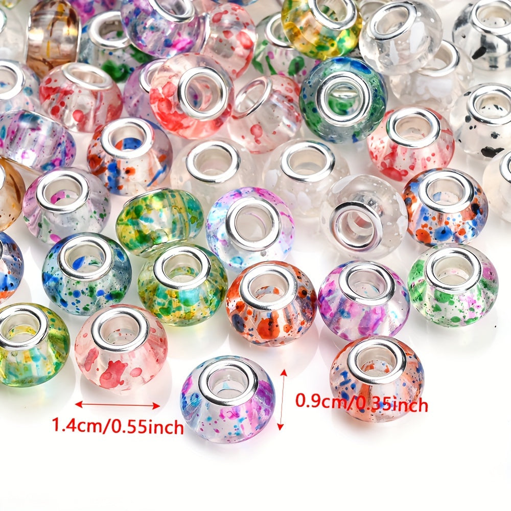 Ink Dot Acrylic Beads