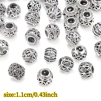Vintage Hollow Heart Flower Beads