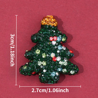 Christmas Tree Rhinestone Beads