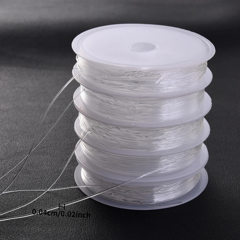 0.4-1.2 mm Clear Crystal Beading Thread