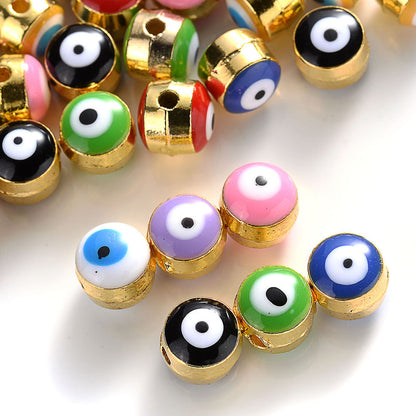 Devil's Eye Alloy Spacer Beads