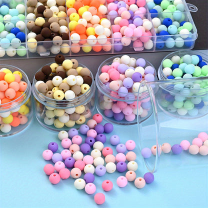 Color Series Matte Round Acrylic Spacer Beads