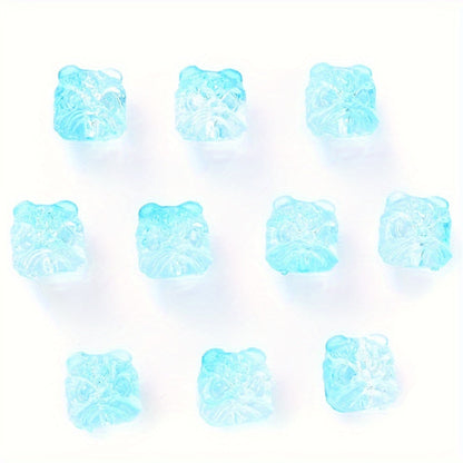 Multi Color Lion Head Acrylic Beads
