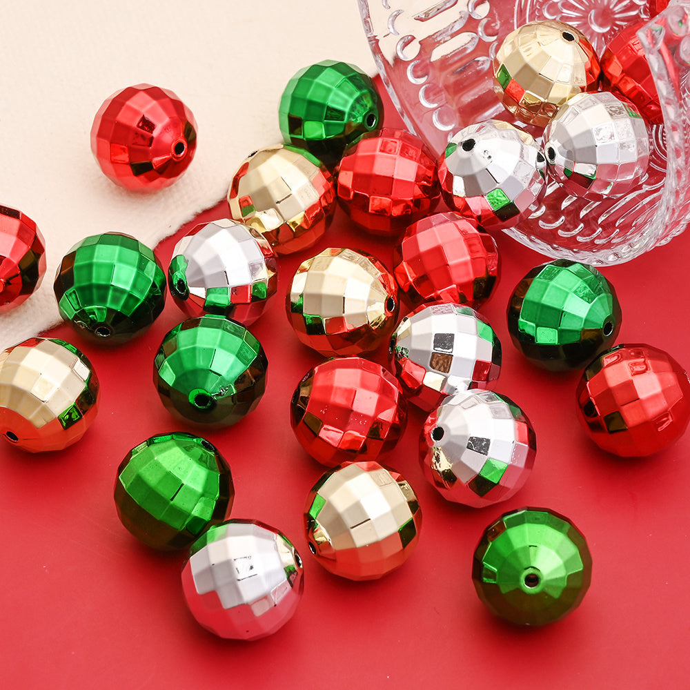 Earth Round Acrylic Beads