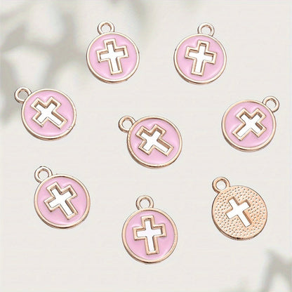 Enamel Cross Pendant Charms