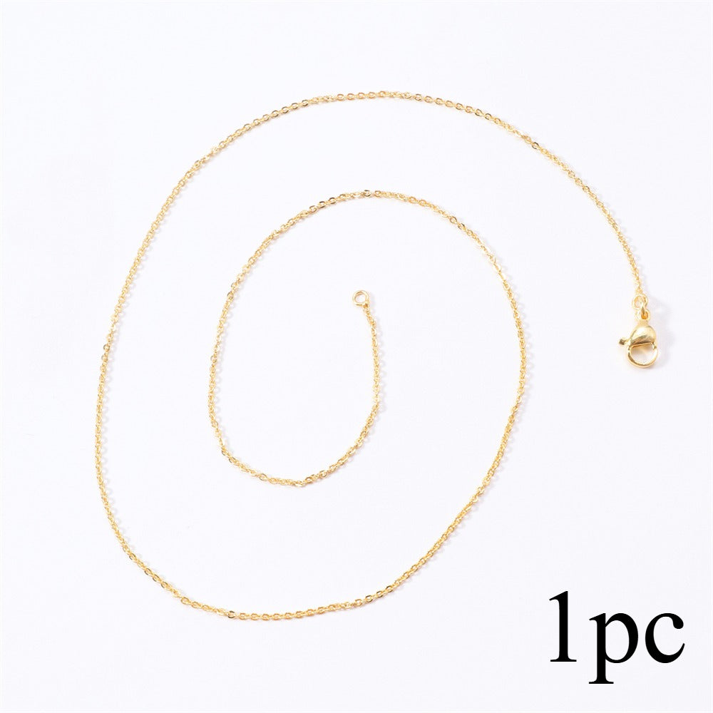 1PC 1.2mm Copper Necklace Chain with Lobster Clasp