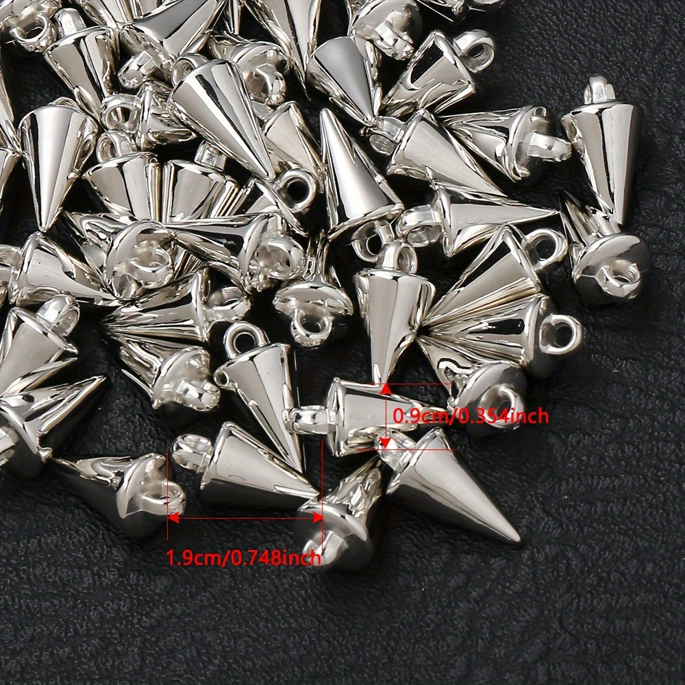 Gold & Silver CCB Plastic Pendants