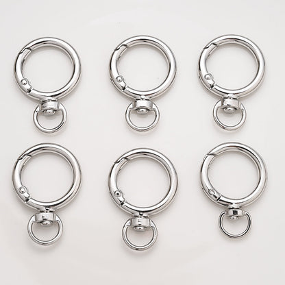 Round Circle Buckle Keychain Hooks