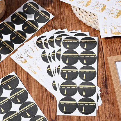 Eid Mubarak Golden Foil Stickers