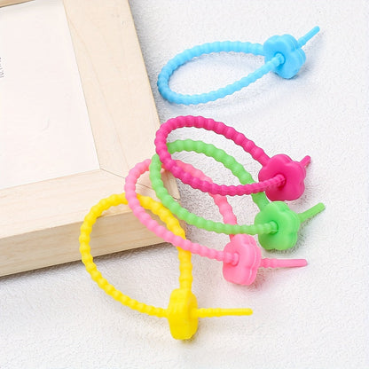 10PCS 12.6cm Silicone Cable Organizer Strap Set