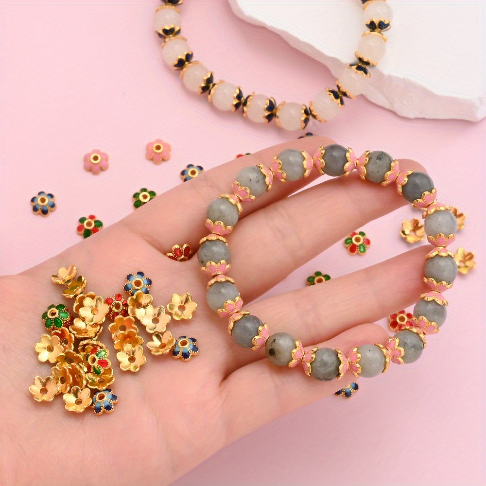 Vintage Alloy Flower Spacer Beads